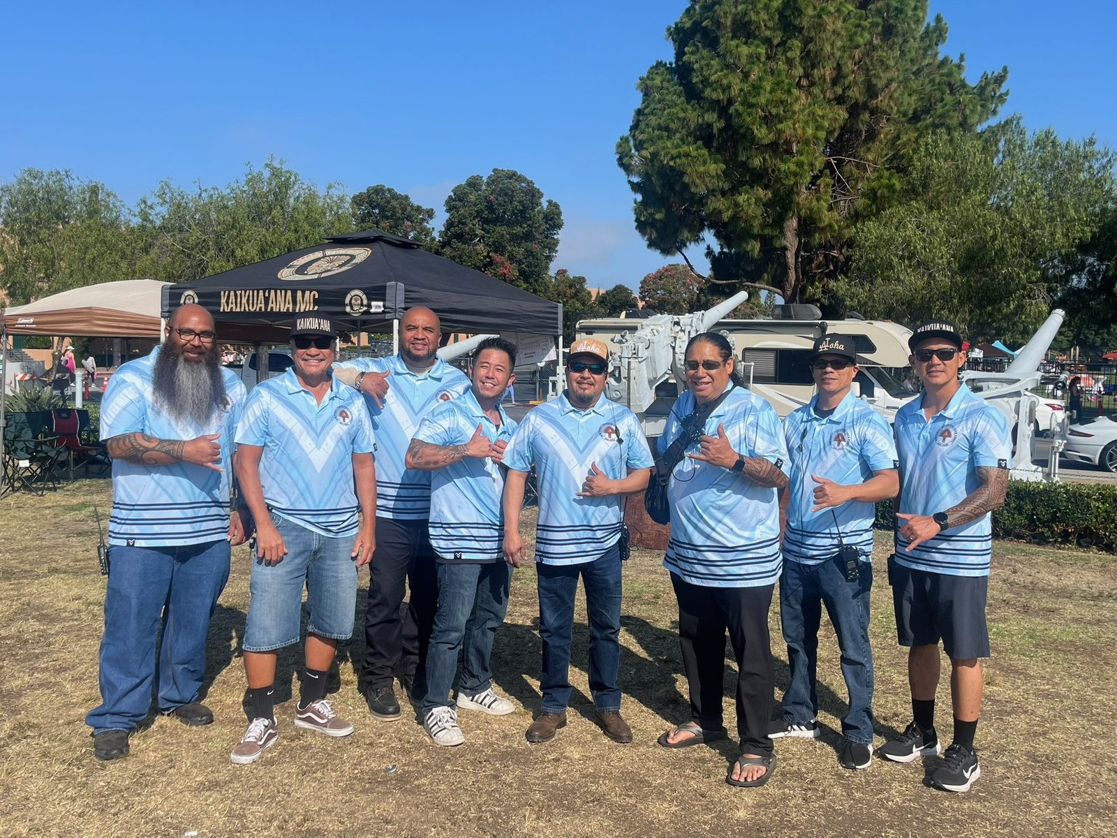 Aumaga team — Out in the community