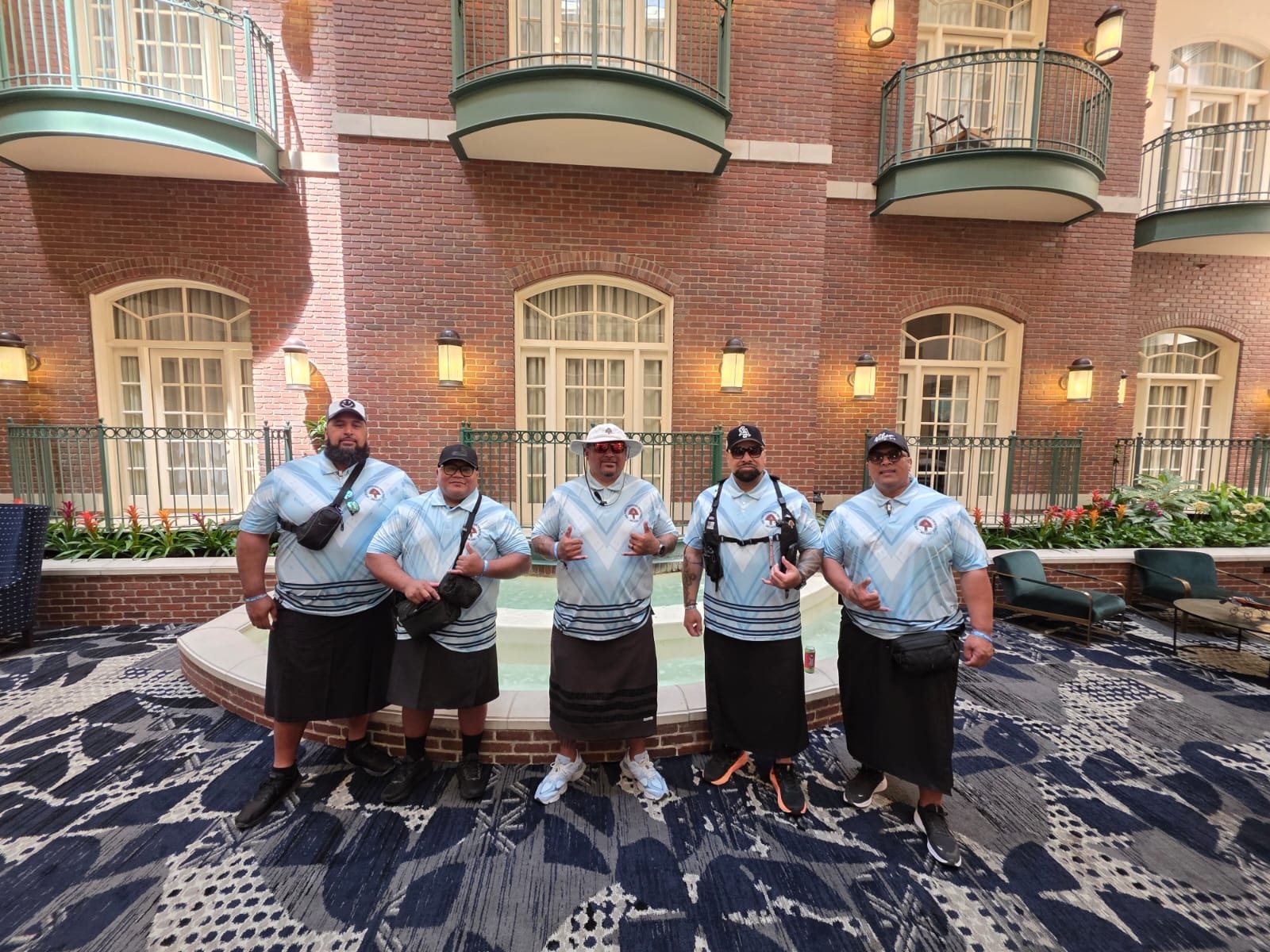 Aumaga team — Aumaga leadership in uniform