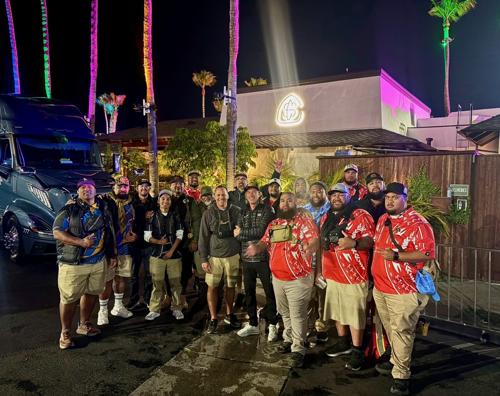 Aumaga team — Night event, full roster